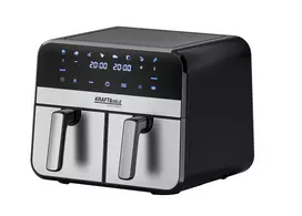 Karšto oro gruzdintuvė (Air Fryer) 9 l 2500 W, dviejų skyrių + LCD