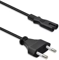 Qoltec Kabelis zasilający IEC C7 | CEE 7/16 | ósemka | 2x0.75mm² | Czysta miedz CU | 3m