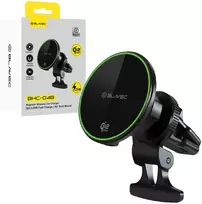 Blavec Car holder BHC-04B Qi2.2 25W magnetic with induction charging to airvent (BHC04B-MAVIB) juodas
