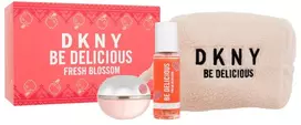 DKNY Be Delicious Fresh Blossom EDP rinkinys moterims (EDP 100 ml + Kūno Purškiklis 125 ml + Kosmetinis krepšelis)