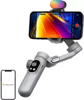 Kameros Stabilizatorius - AOCHUAN X Pro 3-Akso Stabilizavimas, 3200 mAh Baterija, RGB Apšvietimas Pilkas