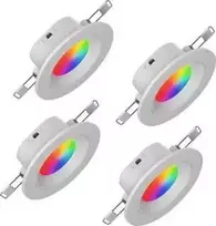 Nanoleaf Essentials Smart Downlight - oświetlenie punktowe (4 sztuki) (technologia Matter, Wi-Fi)