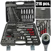 Įrankių galvučių rinkinys ToolMaster 216 BERIMAX 216 dalių