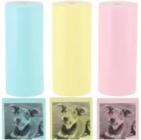 Spalvotos terminės etiketės mini spausdintuvui BERIMAX 8HK-2RP 57 mm x 3m, 3 vnt.