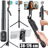 Asmenukių lazda SelfieTrack Pro BERIMAX išmanioji, su stabilizavimo ir sekimo funkcija, 176 cm