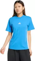 Moteriški marškinėliai adidas Essentials 3-Stripes Cotton jasnoniebieska KC5197 (S)