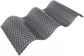 Polikarbonatas banguotas Diamond 1050x2000 2.8mm pilkas