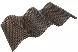 Polikarbonatas banguotas Diamond 1050x2000 2.8mm bronza