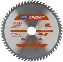 Pjovimo diskas medienai Norton Clipper; 216x30 mm; Z60
