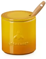 Le Creuset medaus indelis su šaukšteliu, 420 ml, geltonas, keramikos dirbiniai