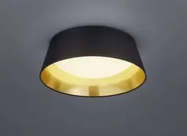 Trio lubinis šviestuvas Trio RL PONTS juodas audinio lubinis šviestuvas LED R62871279
