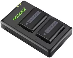 Set of 2 Sony replacement batteries and a NEEWER NP-FW50 charger