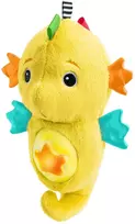 BABY EINSTEIN raminantis pliušinis žaislas Seahorse Soother, geltonas, 17400-000