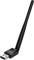USB Wi-Fi adapteris Hoco HI37 Wi-Fi4 juodas