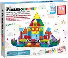 PICASSO TILES Magnetinis konstruktorius Building blocks set 75 det., PTE21