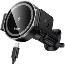 Automobilinis laikiklis-įkroviklis Hoco HW35 MagSafe 15W (air vent) juodas