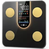 Svarstyklės RunStar 4E SmartView Lite Body Scale, juodas (FG2016LB-B)