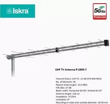 TV Antena ISKRA P-2845-7 F Pilkas
