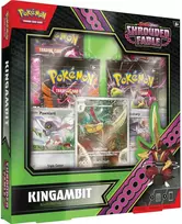 Prekybos Kortelių Žaidimas - Pokémon Scarlet & Violet Shrouded Fable Kingambit Iliustracijų Kolekcija Su Promo Kortele, Folijos Kortelėmis, 4 Booster Paketais, Kodu TCG Live, Daugiaspalvis