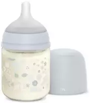 SUAVINEX STIKLINIS ANTI-COLIC BUTELIUKAS SX PRO SU LĖTOS SROVĖS FIZIOLOGINIU ŽINDUKU, 120 ML, NUO 0 MĖN., WONDERLAND Mėlynas