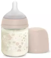 SUAVINEX STIKLINIS ANTI-COLIC BUTELIUKAS SX PRO SU LĖTOS SROVĖS FIZIOLOGINIU ŽINDUKU, 120 ML, NUO 0 MĖN., WONDERLAND Rožinis