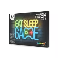 Forever Light Neon PLEXI LED EAT SLEEP GAME multicolor FPNE33