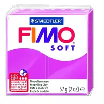 Fimo Cietējoša modelēšanas masa  SOFT, 57 g, aveņu krāsa (raspberry red)