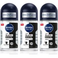 NIVEA MEN Black & White Invisible Original rutulinis antiperspirantas ekonomiška pakuotė