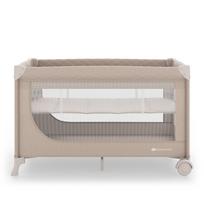 Kelioninė lovytė KinderKraft Leody Up 129.5 x 68.5 cm, smėlio sp.
