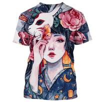 Summer Fashion Casual 3d Printing Japanese Kimono For Men And Women O Collar Short Sleeve T-Shirt Loose Personality Top 6xl S