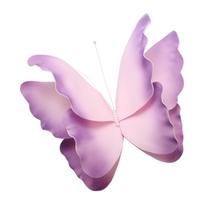 Didelis drugelis Dirbtinis drugelis Žavus rankų darbo 3D vakarėlio papuošalas Sieninis violetinė