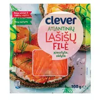 Sūdyta, pjaustyta lašišos filė CLEVER,100g