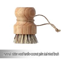 Natūralaus sizalio kokoso rudo puodo negalima valyti plaukų namų indų plovimo šepetys Nelipnus puodo šepetys virtuvės valymo šepetys stiff coconut fiber
