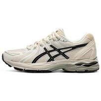 Asics Gel-Flux Comfortable Fabric Synthetic Leather Durable Breathable Low-Top Casual Running Shoes Women sneaker Gray Black 1012B632-020 36