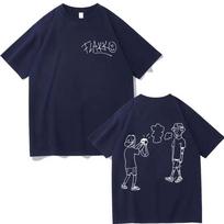 Rapper Rels B Skinny Flakko Print T-shirt Harajuku Hip Hop Pop Music T Shirts Men Women High Quality Fashion Overd T-shirts#Color S juoda