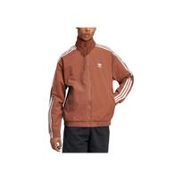 Adidas Originals Firebird Retro Sports Stand Collar Striped Versatile Long Sleeve Jacket Men Jacket Dark-Brown IZ2424 3XL brown