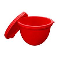 Silikoniniai įdėklai Kitchenaid 5 Qt maišytuvams Atsparus karščiui dubens įdėklas Daugkartinis maišytuvo keičiamasis dubuo Universalus kepimo ir gaminimo aksesuaras raudona
