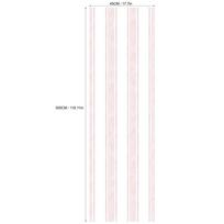 Lipni vinilinė rožinės ir baltos juostelės tapetai sienoms, vaikų darželiui, mergaičių miegamajam, spintelėms, stalčiams, baldams, lipdukas, atsparus vandeniui 45x300cm
