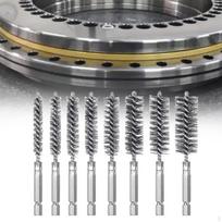 Pipe Cleaning Brush Set Cleaner,Metal Drill Tube Brushes for Hole Drinking Bottles 8 Piece