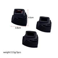 3 Pcs Drum Rack Feet Rubber Pads for Single Braced Cymbal Stand Stability Replacement High Grade Material Durable Use Percussion