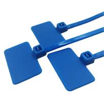 100pcs Tag Labels Self-locking Cable Ties 3*100mm 4*200mm Zip Ties Nylon Material 4*150mm Wire Ties Wire Organization 3x100mm mėlyna