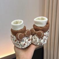 Warm Anti-Slip Pre-Walker Shoes & Socks for Baby Girls 0-10 Months M 11.5cm (5-10 months)