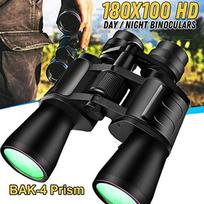 Žiūronai 10-180x100 Zoom Lauko teleskopas Vandeniui atsparus Paukščių stebėjimas Kelionės Žvaigždžių stebėjimas Medžioklė Koncertas Stovyklavimas Žygiai juoda