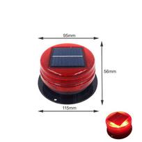 Anluoda Portable Solar LED Magnetic Warning Strobe Light Standard