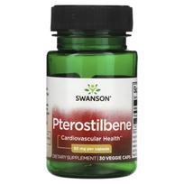 Swanson, Pterostilbene, 50 mg, 30 daržovių kapsulių