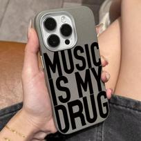 Music Silicone Phone Case For Samsung Galaxy A16 A26 A36 A56 A15 A25 A35 A55 A14 A34 A54 A53 S25 Ultra S24 Plus S23 FE S22 Cover Galaxy A13 4G gray