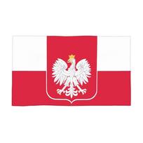 Polish flag Flag Of Poland Soft Face Towel Quick Dry Pool Bath Cotton Towels Absorbent W30*H60(CM)