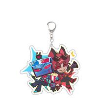 For Anime Peripherals Acrylic Keychain Alastor Vox Series Custom Cartoons Backpack Pendant Accessories Ornament Festival Gift