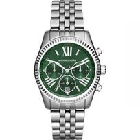 Michael Kors MK6222 Lexington Chronograph Ladies Watch 38mm sidabras