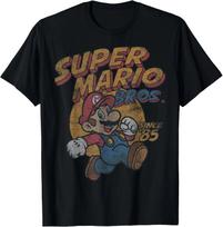Super Mario Bros.. Nuo '85 m. Vintažinio plakato marškinėliai L